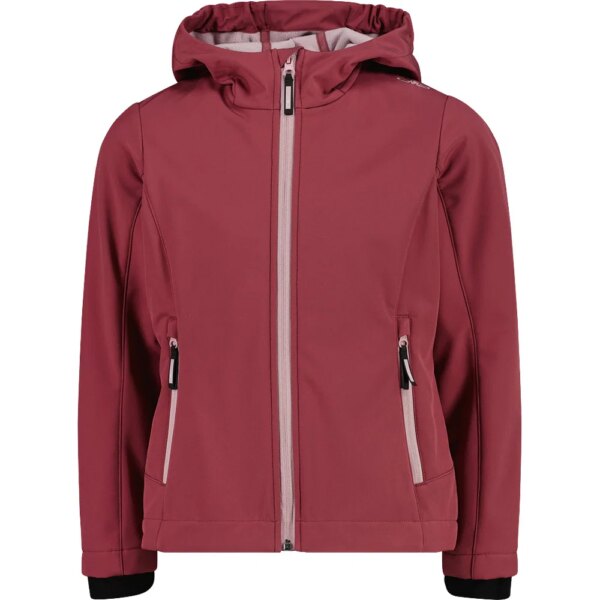 CMP-CMP-Fix-Hood-Softshelljacke-Kinder-peony-rot CMP - CMP Fix Hood Softshelljacke Kinder peony
