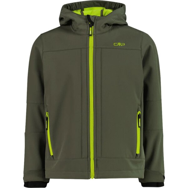 CMP-CMP-Fix-Hood-Softshelljacke-Kinder-oil-green-gruen CMP - CMP Fix Hood Softshelljacke Kinder oil green