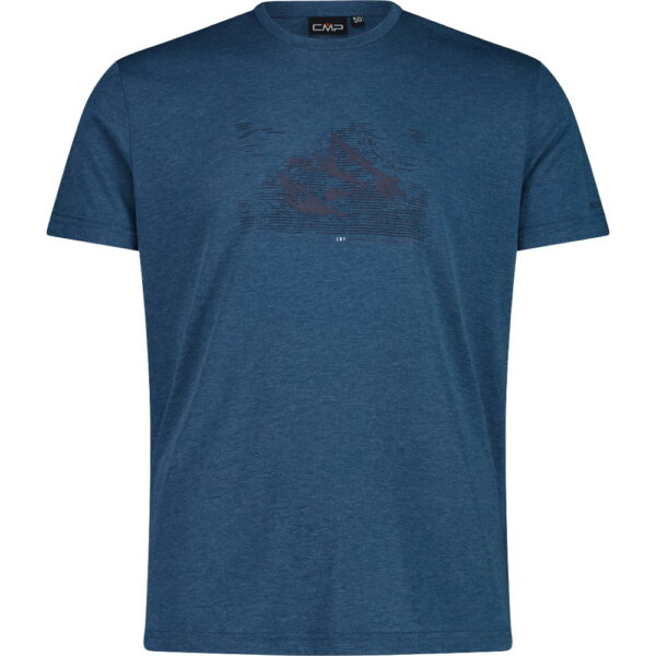 CMP-T-Shirt-petroleum-melange-blau CMP - CMP T-Shirt petroleum melange