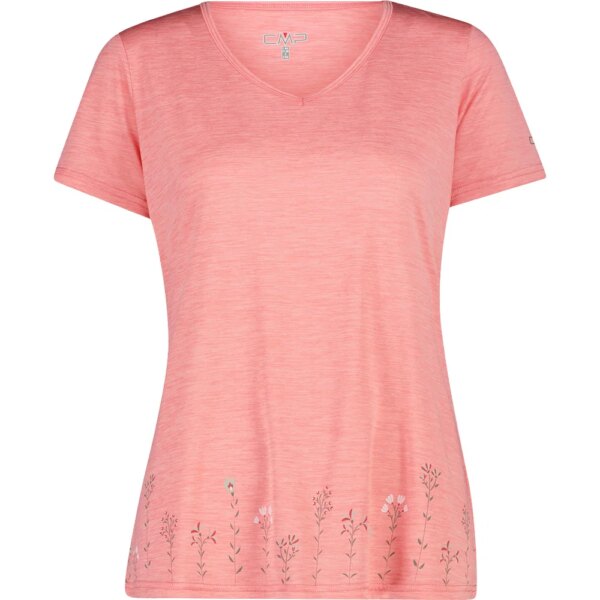 CMP-CMP-T-Shirt-coral-melange-rosapink CMP - CMP T-Shirt coral melange
