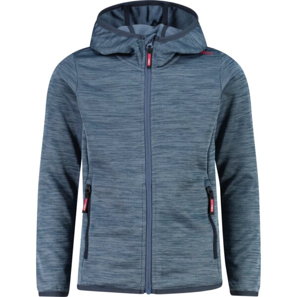 CMP-CMP-Fix-Hood-Jacke-Kinder-space-melange-blau CMP - CMP Fix Hood Jacke Kinder space melange
