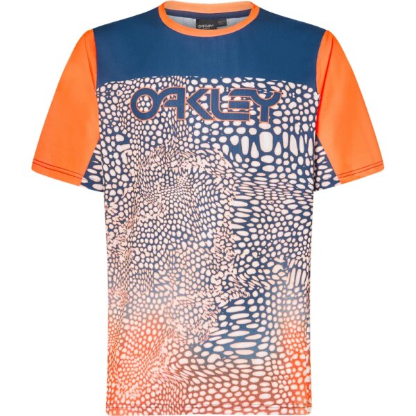 Oakley - Oakley Maven Coast Radtrikot distorted frogskin blue