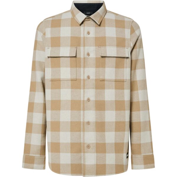 Oakley-Oakley-Bear-Cozy-Flannelhemd-mist-beige Oakley - Oakley Bear Cozy Flannelhemd mist