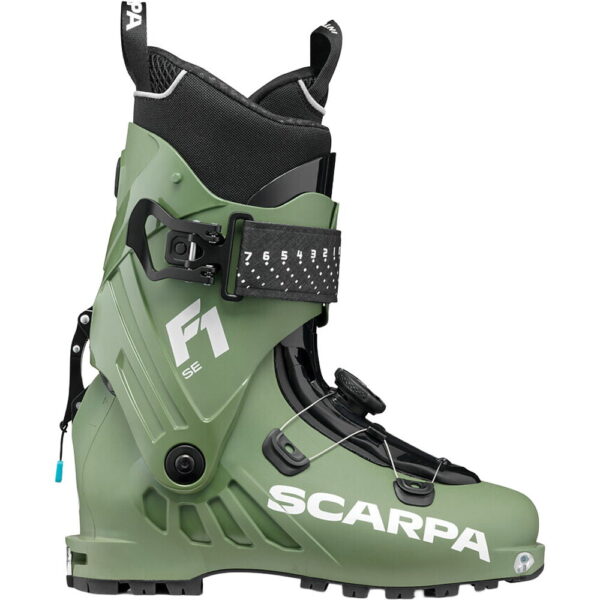 Scarpa-F1-SE-Touren-Skischuhe-olive-green-gruen Scarpa - Scarpa F1 SE olive green