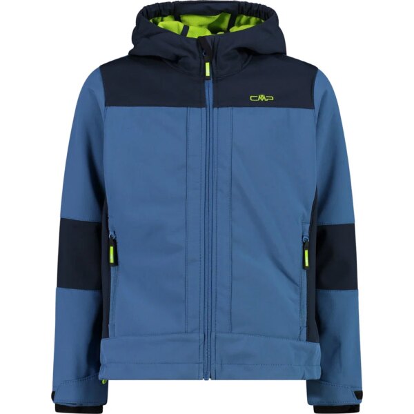 CMP-CMP-Fix-Hood-Softshelljacke-Kinder-dusty-blue-blau CMP - CMP Fix Hood Softshelljacke Kinder dusty blue