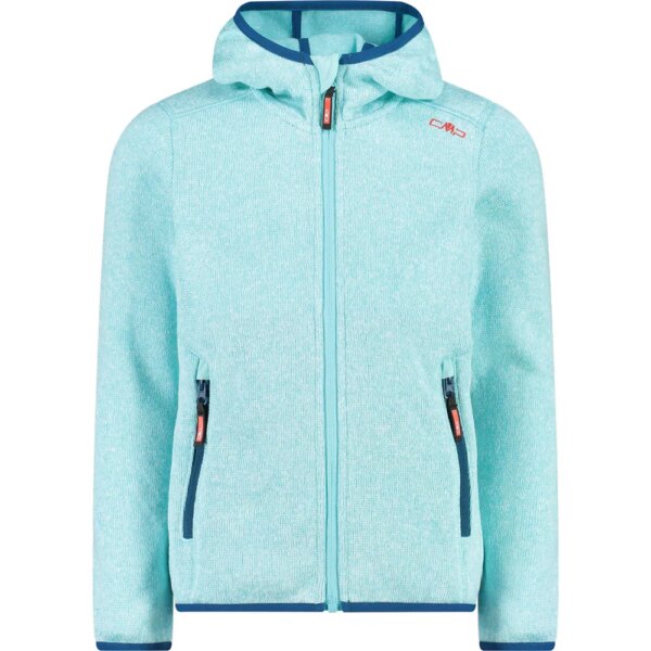 CMP-CMP-Fix-Hood-Fleecejacke-Maedchen-acqua-blau CMP - CMP Fix Hood Fleecejacke Mädchen acqua