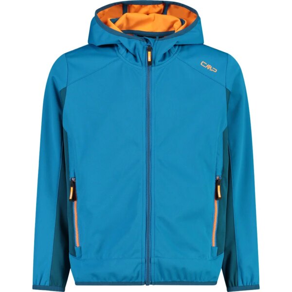CMP-CMP-Fix-Hood-Softshelljacke-Jungen-reef-blau CMP - CMP Fix Hood Softshelljacke Jungen reef