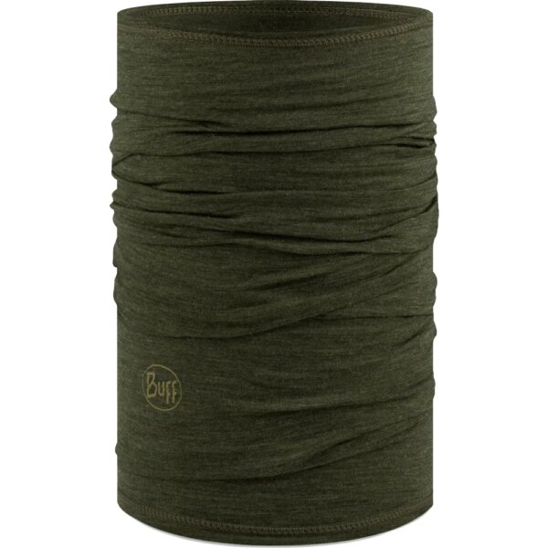 BUFF®-BUFF®-Merino-Lightweight-Schlauchschal-solid-bark-gruen BUFF® - BUFF® Merino Lightweight Schlauchschal solid bark
