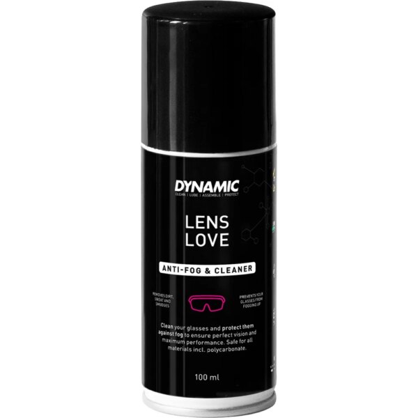 Dynamic-Bikecare-Lens-Love-Brillenreiniger-100-ml-schwarz Dynamic - Bikecare Lens Love Brillenreiniger 100 ml