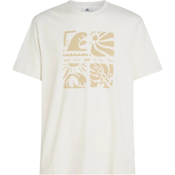 ONeill-ONeill-Melange-Front-Print-T-Shirt-snow-white-weiss O'Neill - O'Neill Melange Front Print T-Shirt snow white