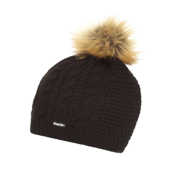 Eisbaer-Eisbaer-Nelia-Lux-Muetze-schwarz-hellbraun-schwarz Eisbär - Eisbär Nelia Lux Mütze schwarz hellbraun