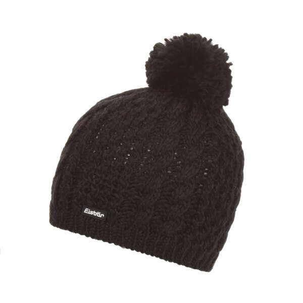 Eisbaer-Eisbaer-Afra-Pompon-Muetze-schwarz-schwarz Eisbär - Eisbär Afra Pompon Mütze schwarz