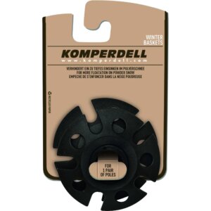 Komperdell - Komperdell Eisflankenteller Winter extragroß schwarz