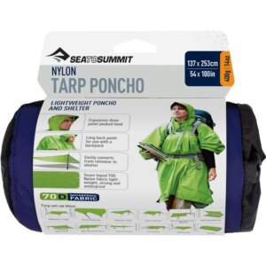 Sea - to Summit 70D Tarp Poncho blau