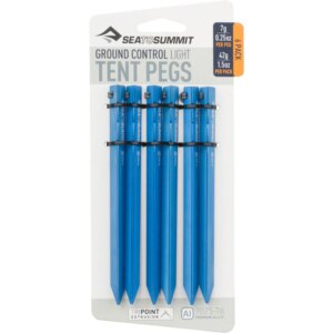 Sea - to Summit Ground Control Light Zeltheringe (6er Pack) blau