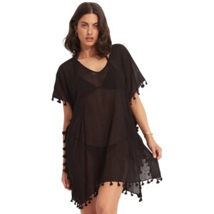 Seafolly - Seafolly Amnesia Kaftan schwarz