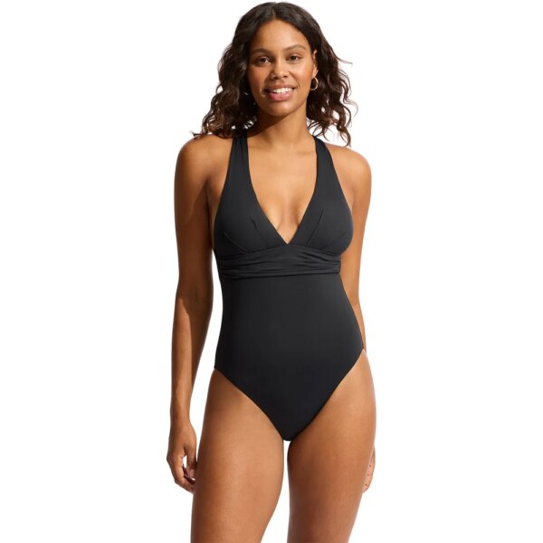 Seafolly-Seafolly-S.Collective-Cross-Back-Badeanzug-schwarz-schwarz Seafolly - Seafolly S.Collective Cross Back Badeanzug schwarz