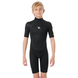 Rip - Curl Junior Freelite Kurzarm Neoprenanzug Kinder schwarz