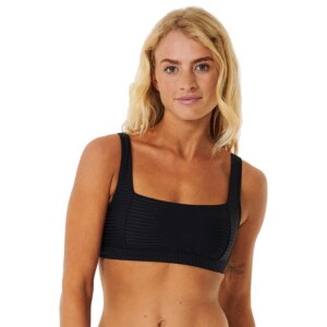 Rip - Curl Premium Surf Crop Bikini Top schwarz