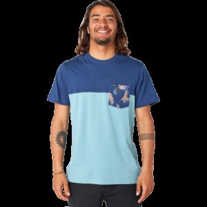 Rip - Curl Inda Pocket T-Shirt dusty blue