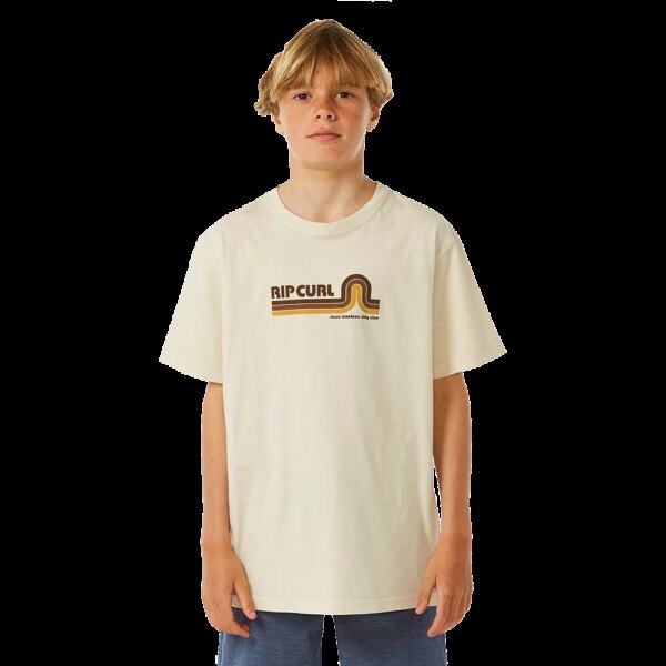 Rip - Curl Surf Revival Mumma T-Shirt Jungen vintage white