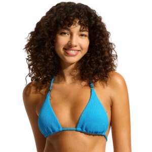 Seafolly - Seafolly SeaDive Slide Tri Bikini Top turquoise