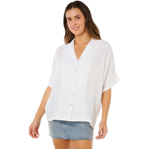 Rip-Curl-Premium-Surf-Kurzarmhemd-weiss-weiss Rip - Curl Premium Surf Kurzarmhemd weiß