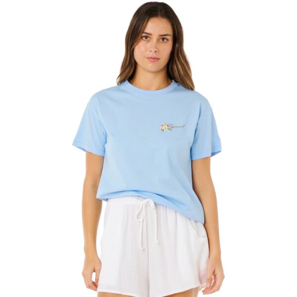 Rip-Curl-Poolside-Relaxed-T-Shirt-light-blue-blau Rip - Curl Poolside Relaxed T-Shirt light blue