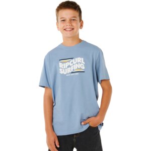 Rip - Curl Streamline Big Logo T-Shirt Jungen faded denim