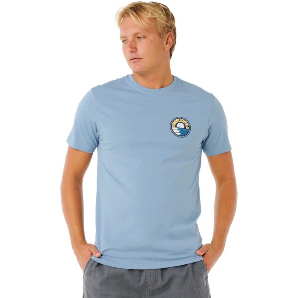 Rip-Curl-Pacific-Rinse-Stacked-T-Shirt-faded-denim-blau Rip - Curl Pacific Rinse Stacked T-Shirt faded denim