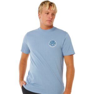 Rip - Curl Wettie Passage Icon Standard T-Shirt faded denim