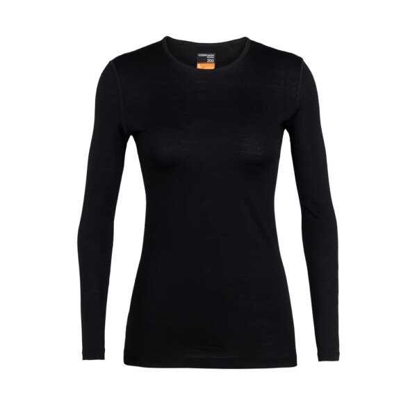 Icebreaker-Icebreaker-200-Oasis-Crewe-Longsleeve-schwarz-schwarz Icebreaker - Icebreaker 200 Oasis Crewe Longsleeve schwarz