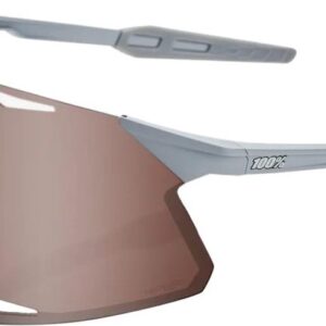 100 Percent Hypercraft Mat Stone Grey / HiPER Crimson Silver Mirror Lens