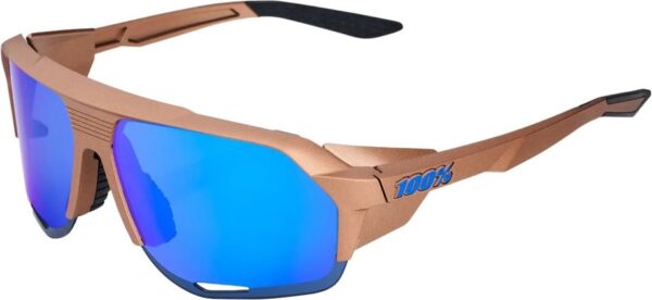 0196261017410 100 Percent Norvik Matte Copper Chromium / Blue Mirror Lens