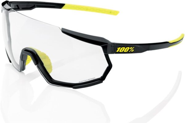 0196261017793 100 Percent Racetrap 3.0 Gloss Black / Photochromic Lens
