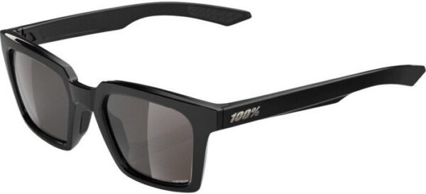 0196261050127 100 Percent Erba Polished Black - HiPER Crimson Silver Lens