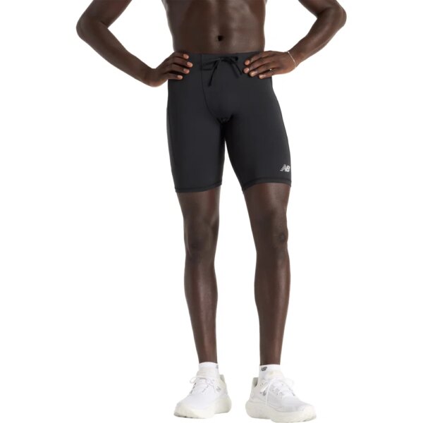 New-Balance-Sleek-Pocket-9-Half-Tights-schwarz-schwarz New - Balance Sleek Pocket 9" Half Tights schwarz