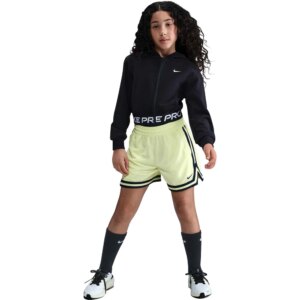 Nike - Nike Pro Dri-FIT Fleecehoodie Kinder schwarz