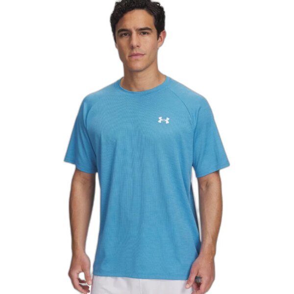 Under-Armour-Tech-Textured-Trainingsshirt-blau-blau Under - Armour Tech Textured Trainingsshirt blau