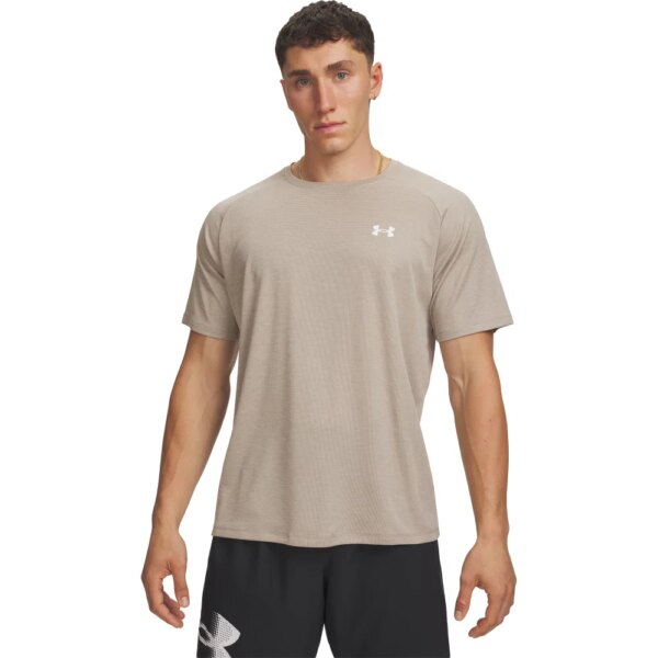 Under-Armour-Tech™-Textured-T-Shirt-timberwolf-taupe-beige Under - Armour Tech™ Textured T-Shirt timberwolf taupe