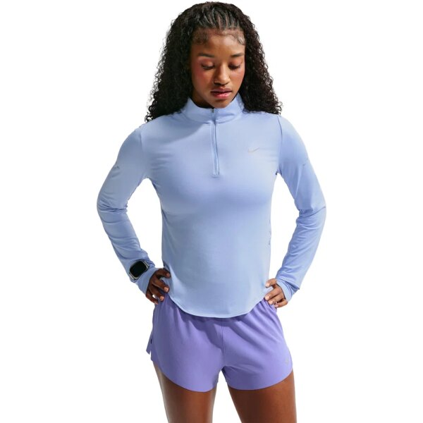 Nike-Nike-Swift-Dri-FIT-UV-Half-Zip-grau-grau Nike - Nike Swift Dri-FIT UV Half Zip grau