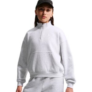 Nike - Nike Studio Fleece Half Zip Kinder grau