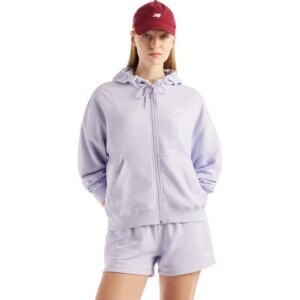 New - Balance Sport Essentials French Terry Full Zip Jacke smoked violet