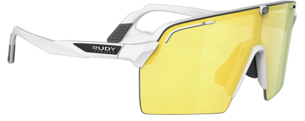 0655586330876 Rudy Project Spinshield Pro Multilaser Yellow - White Matte