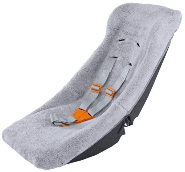 Weber Babyschale für Kinderanhänger mit Teddyfell
