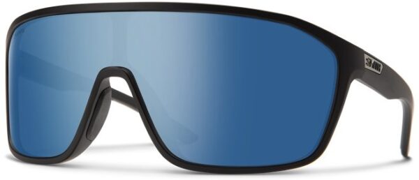0827886539475 Smith Boomtown Matte Black - ChromaPop Polarized Blue Mirror