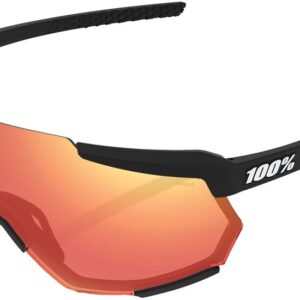 100 Percent Racetrap soft tact black / Red Multilayer Mirror Lens