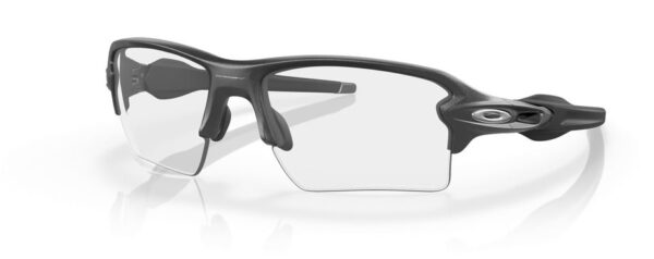 0888392143563 Oakley Flak 2.0 XL Steel/Clear To Black Iridium Photochromic