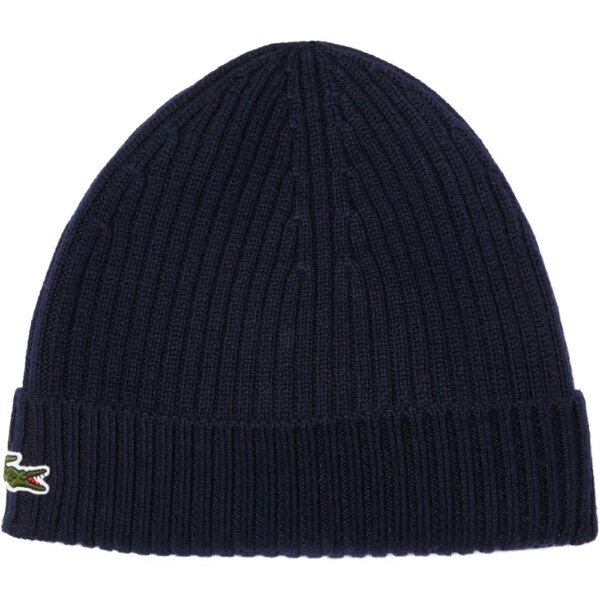 Lacoste - Lacoste Rippstrick Mütze navy blue