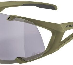 Alpina Hawkeye Q-Lite V olive matt / Varioflex purple mirror lens